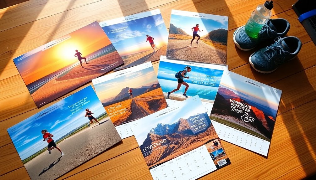 choosing motivational running calendars