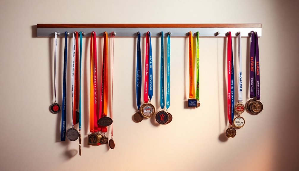 choosing running medals displays