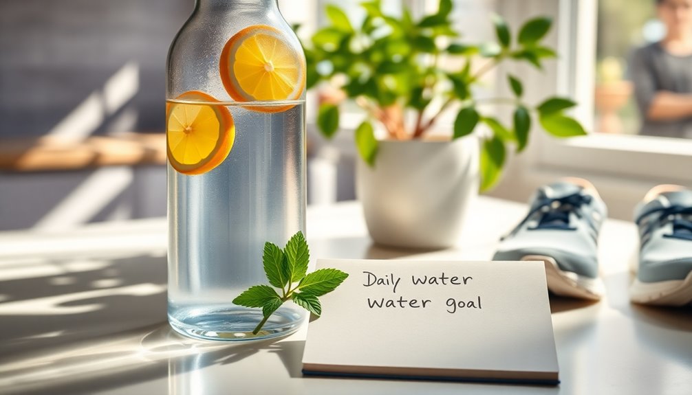 establishing daily hydration target