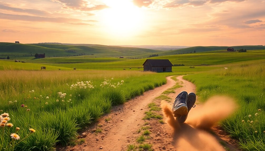 exploring scenic countryside paths