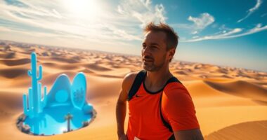 runner s vivid desert experience