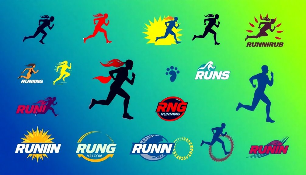 running logo design trends