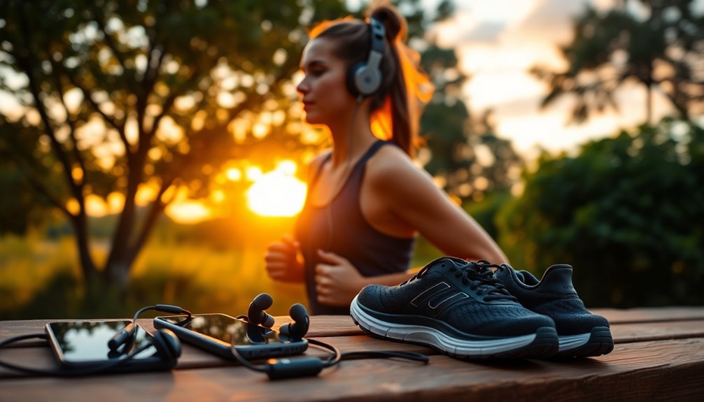 running podcasts gear selection