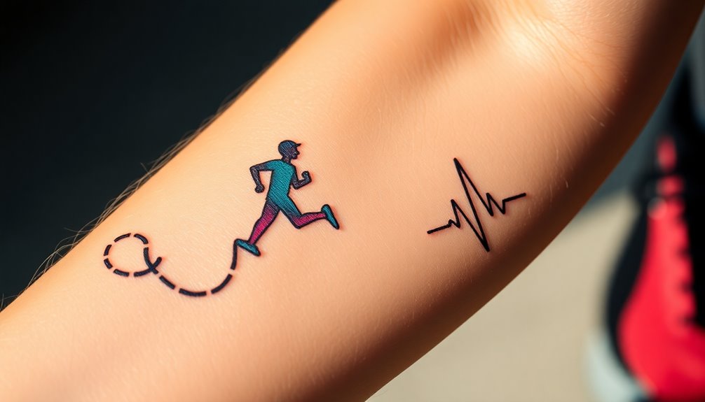 running themed tattoo designs ideas