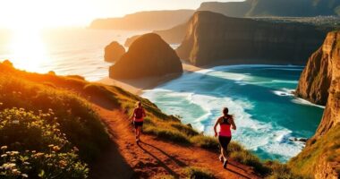 scenic coastal fitness trail