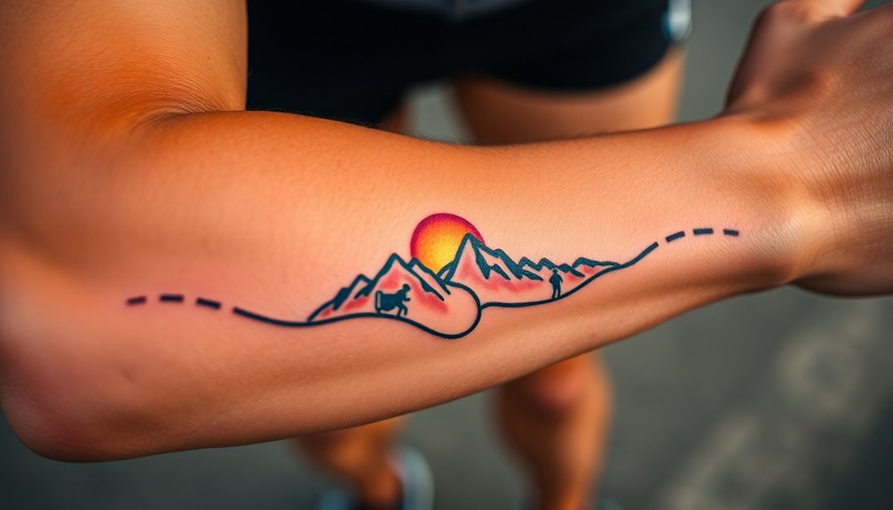 symbolism of running tattoos