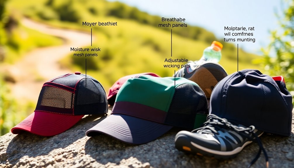 trail running hat selection