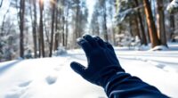 warm and comfortable running gloves