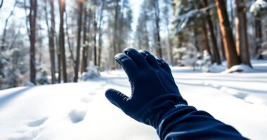 warm and comfortable running gloves