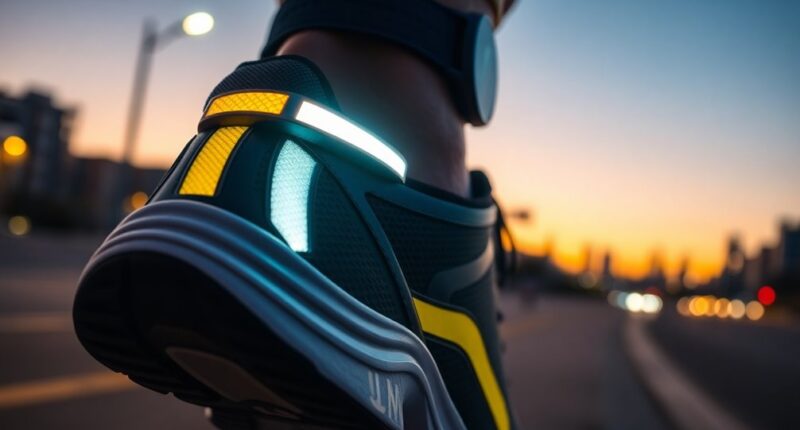 advanced safety features for runners