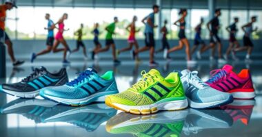 comfortable running shoes selection