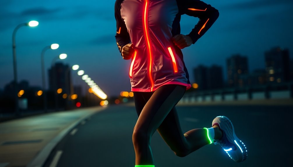 nighttime visibility running attire