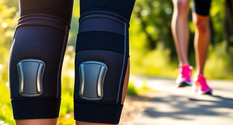 supportive knee braces runners