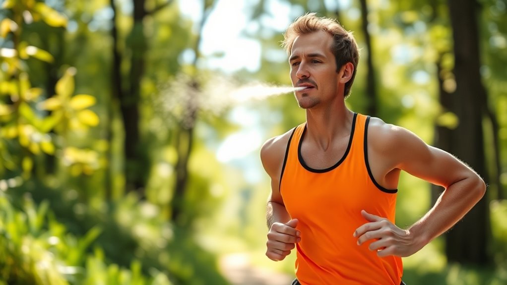 breath control enhances running