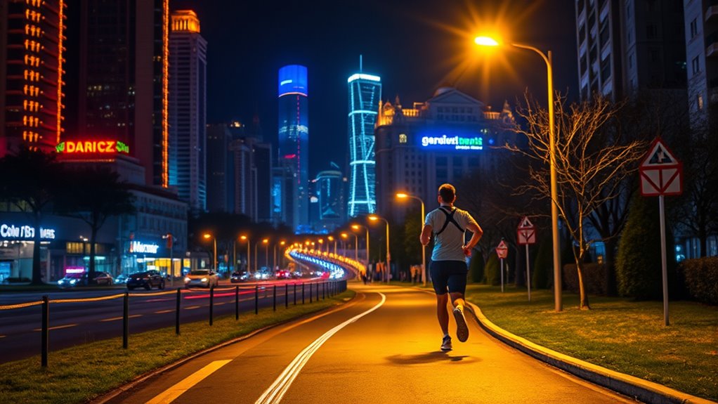 choose well lit safe routes