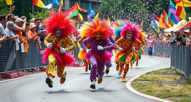 costumed theme racing adventure