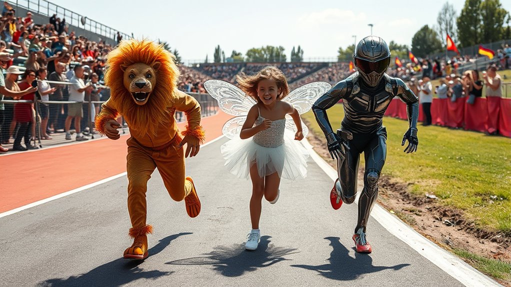 creative race outfit customization