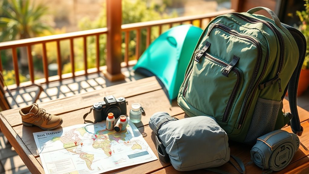 prepare gear and travel logistics