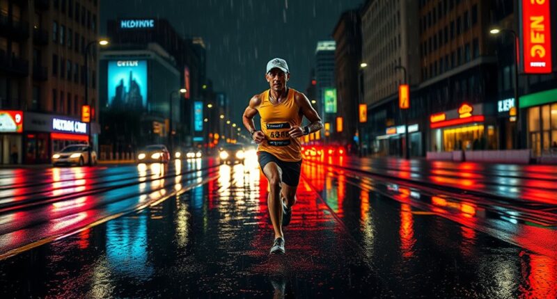 rainy 10k personal best