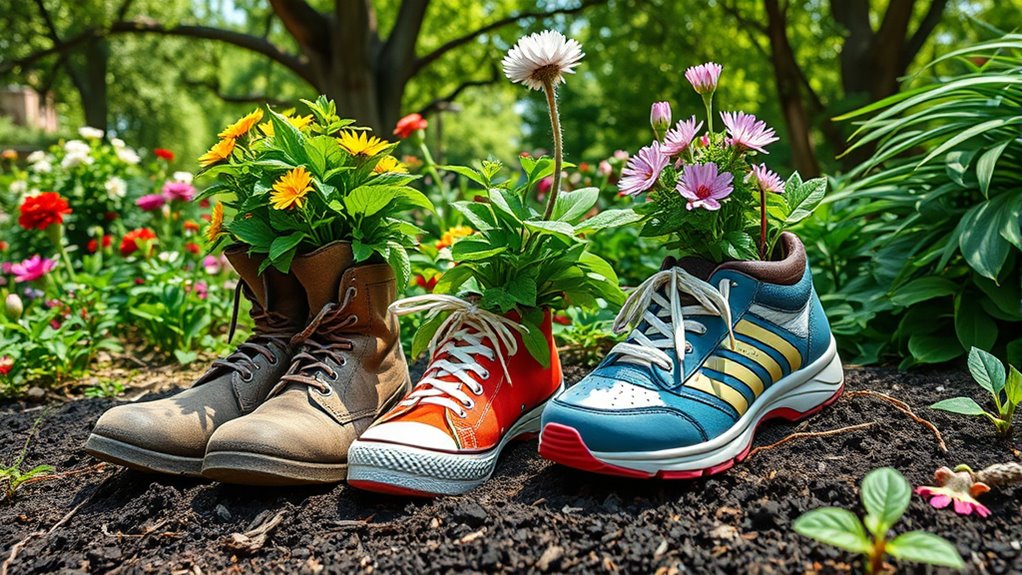 recycle old shoes creatively