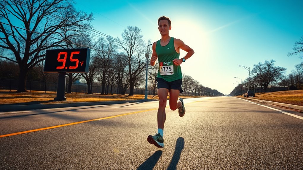temperature affects race times
