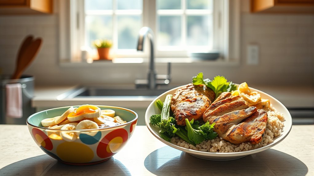timing meals for comfort