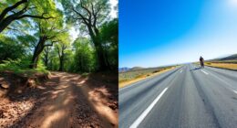trail versus road comparison