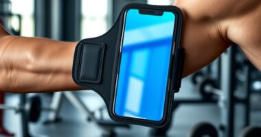 large phone armband security