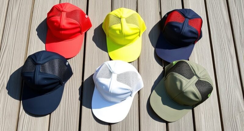 lightweight sun protection caps