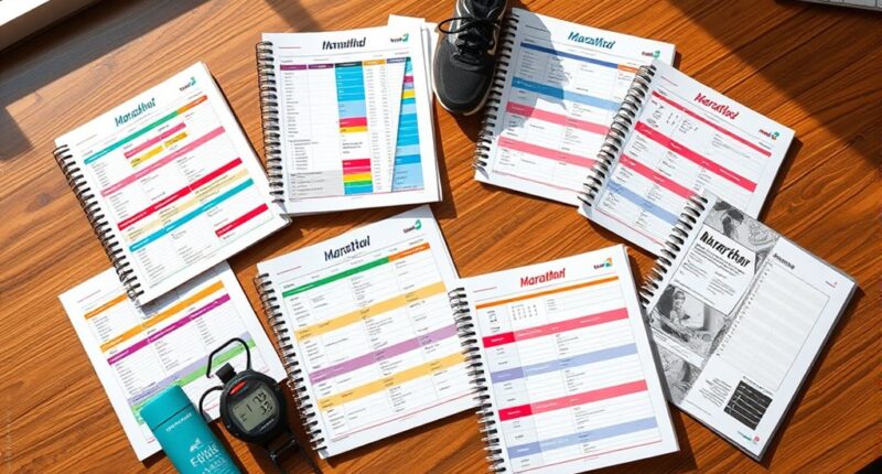 marathon planner printable guides