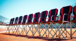 portable race crew seating