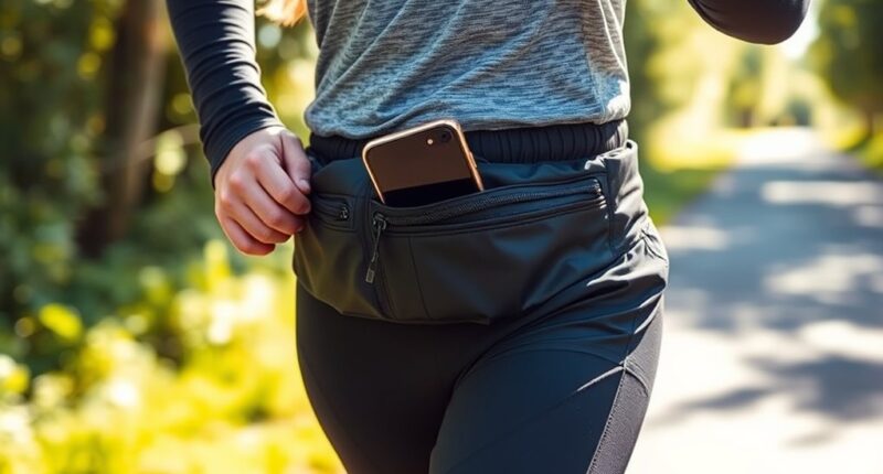 secure phone running belts
