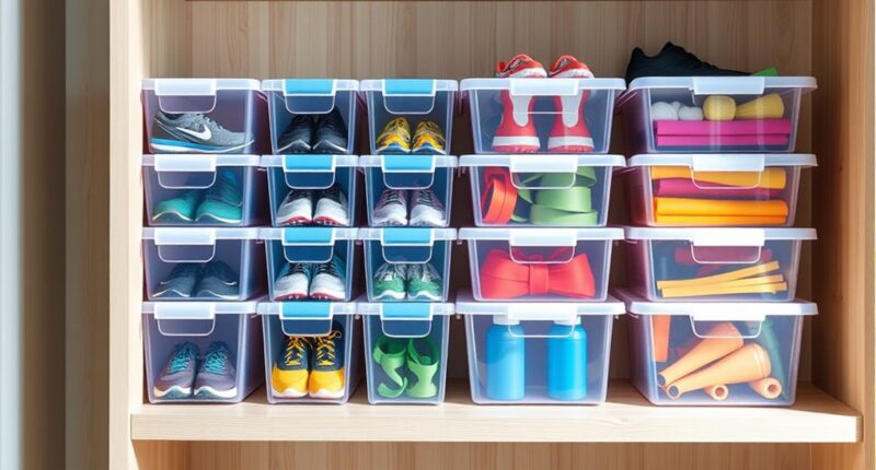 top fitness organization bins