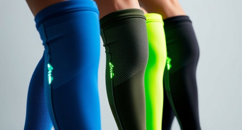 top reflective calf sleeves