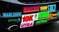 top running bumper stickers