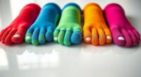 top running toe socks