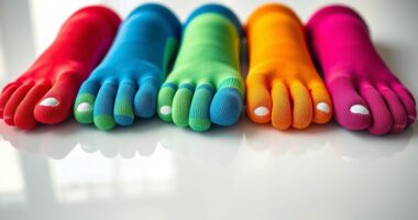 top running toe socks