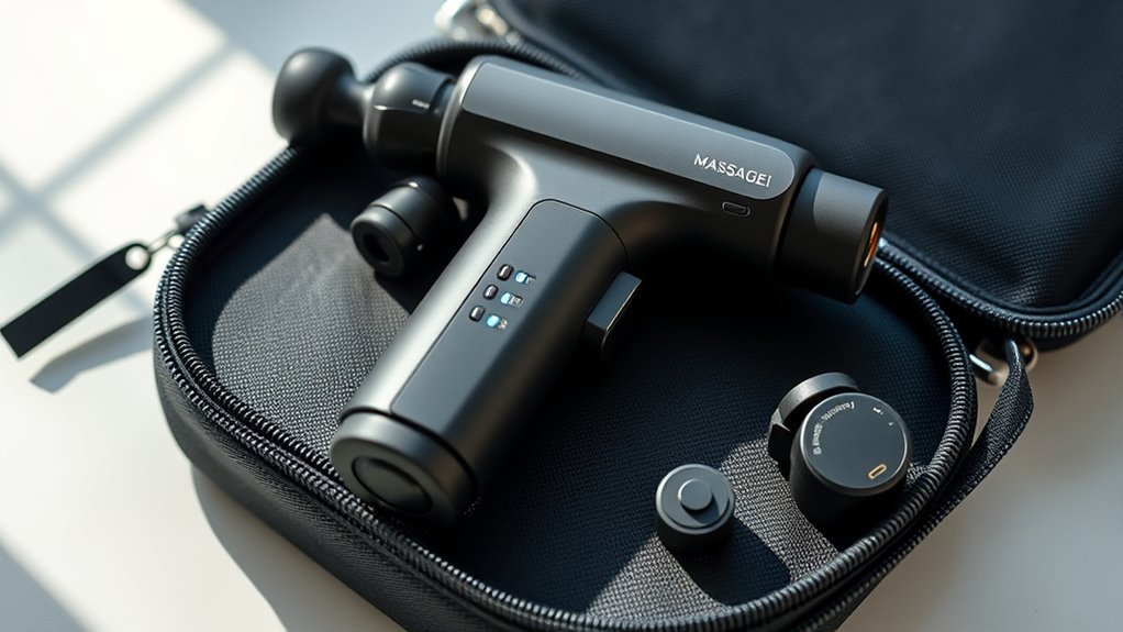travel friendly massage gun features