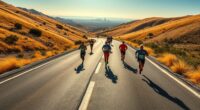 downhill marathon running strategy