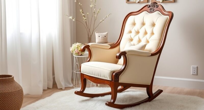elegant luxury nursery rocking chairs