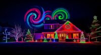 holiday light projection ideas