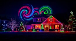 holiday light projection ideas