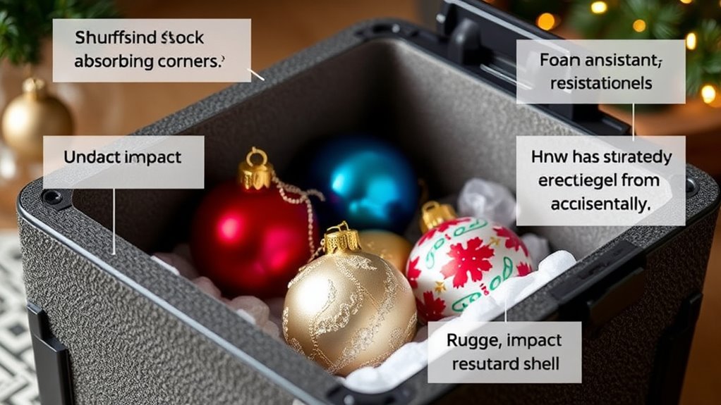 impact resistant cushioned compartments