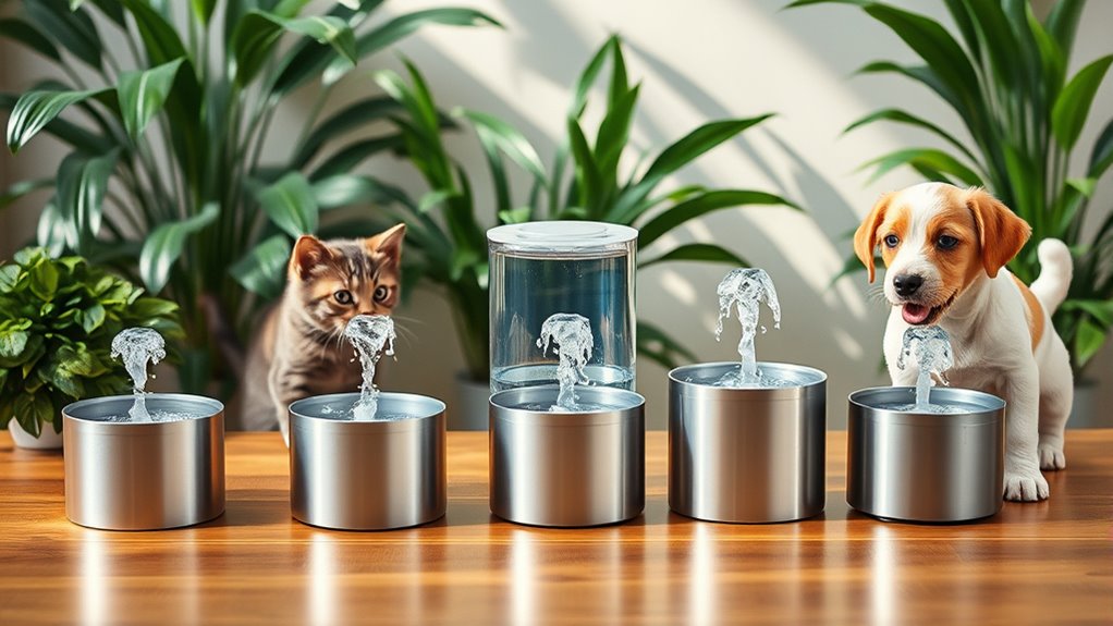 key features for pet fountains