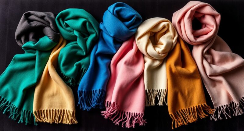 luxury cashmere scarf collections