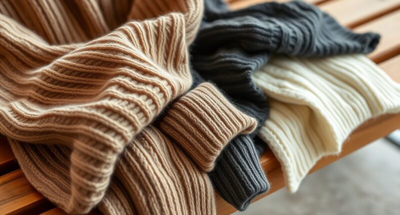 luxury cashmere sweater selection