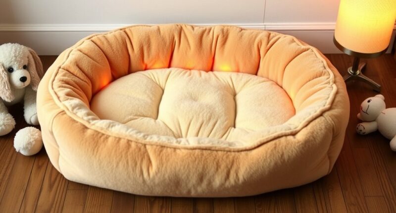 luxury heated pet bed selection