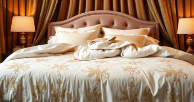 luxury king bed bedding