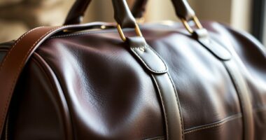 luxury leather weekend bags