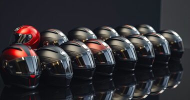 luxury motorcycle helmet selections